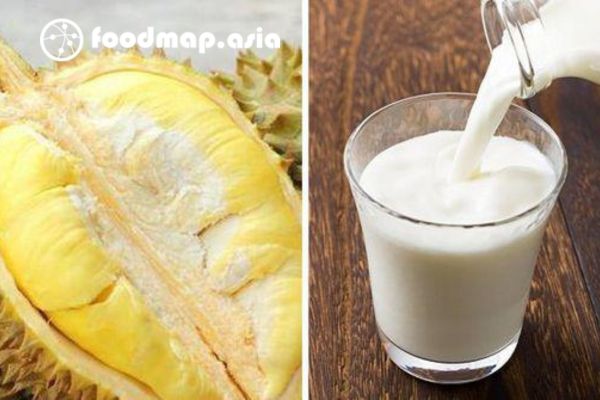 an sau rieng uong sua